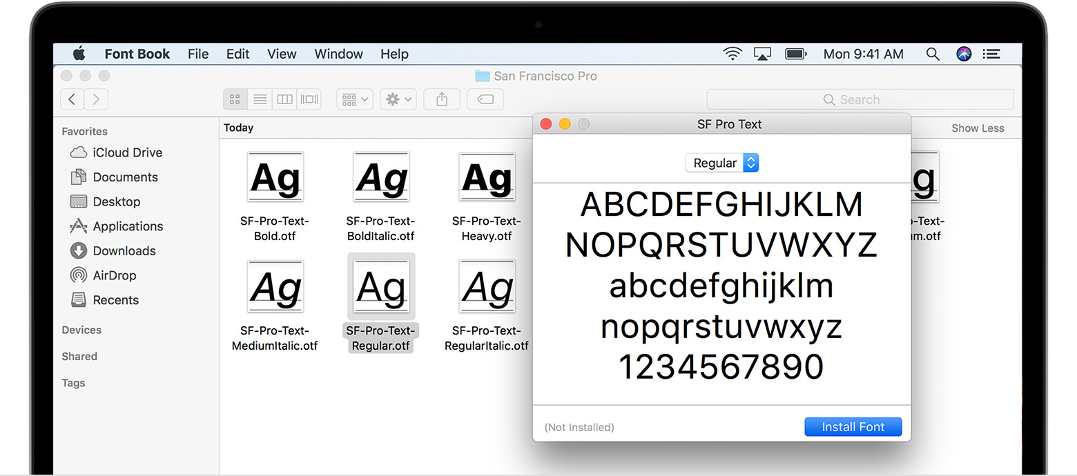 How To Download New Font Mac